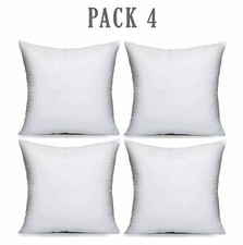 Pack of 4 Extra Deep Filed 18x18 Inches Cushion Pads Inserts Fillers Scatters