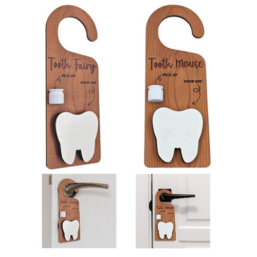 Wooden tooth hanger - hanger,, holder