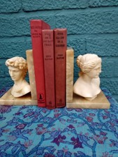 Vintage Alabaster Book Ends