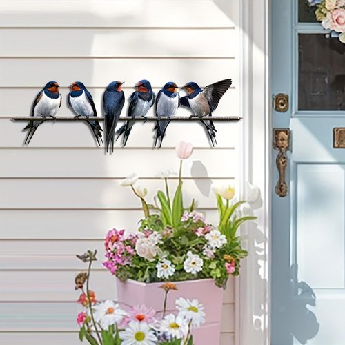 Metal birds branch - metal,