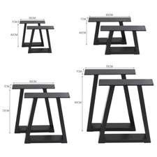 Set of 2 Industrial Metal