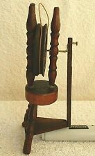 Spinning Wheel .Miniature  Lathe Turned Wood..Realistic Movement. Needs a Leg .