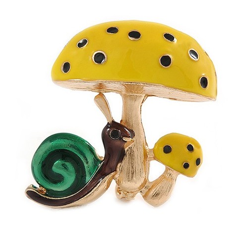Funky yellow mushrooms - yellow, with