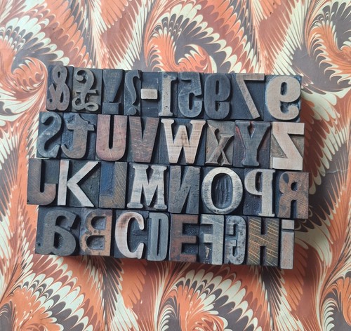 Vintage wooden letterpress - vintage,