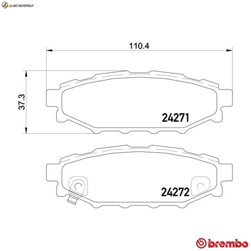 Brake pad set - pad, disc