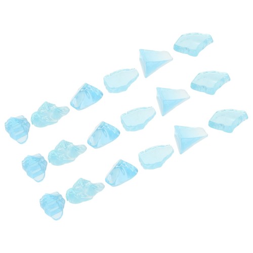 18pcs sky blue resin - 18pcs,