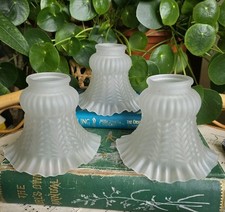 Vintage Frosted White glass