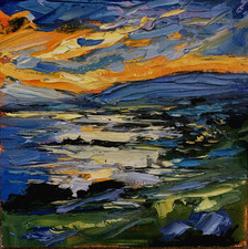 Irish landscape sunset