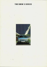 BMW 5-Series E34 Saloon & Touring 1992-93 UK Market Brochure 518i 520i 525i 535i