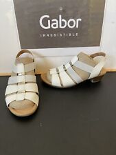 Gabor Slingback White Leather