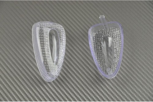 Pair white clear rear - white,
