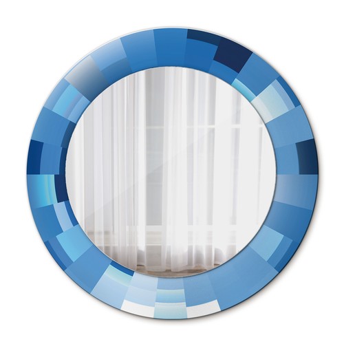 Ornate round mirror - round, with