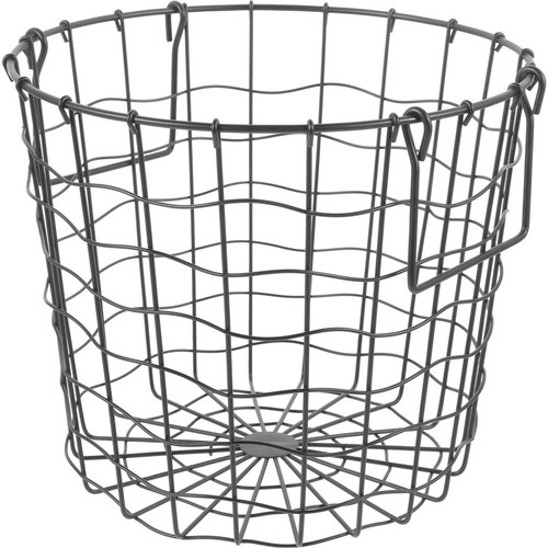 Black metal firewood holder - black,