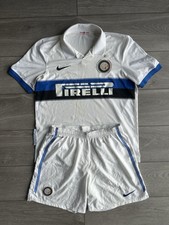 Inter Milan Away Jersey 2009-10 Size M Centenary Shirt RARE W Shorts! 100% Auth!