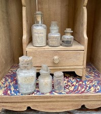 MIXED LOT VINTAGE CHEMIST MEDICINE BOTTLES ANTIQUE PHARMACY APOTHECARY SCOTTISH