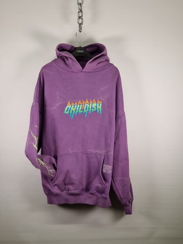 Childish purple hoodie large - purple,