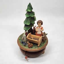 VTG Anri Thorens Wood carved