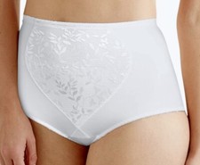 BALI Jacquard Cool Comfort 2 Pk White Shaping Brief Panty Womens Sz L XL 2XL 3XL