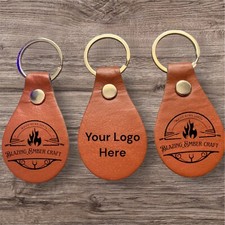 Personalised Leather KeyFob /