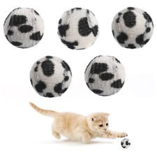  5 Pcs Leopard Balls Animal Print Cat Toy Toys Tennis Kitten Teething