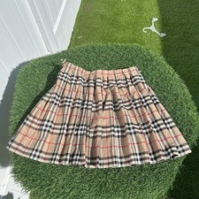 BURBERRY PLEATED MINI SKIRT