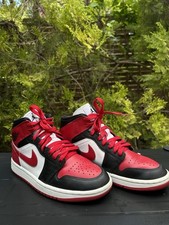 Jordan mid white red black - 1, black"