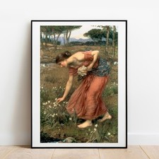 Art print John William Waterhouse Narcissus poster wall art giclee decor