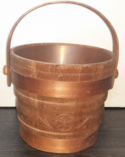 Vintage Copper Lined Wooden