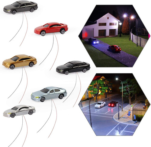 12pcs head light model car - light,