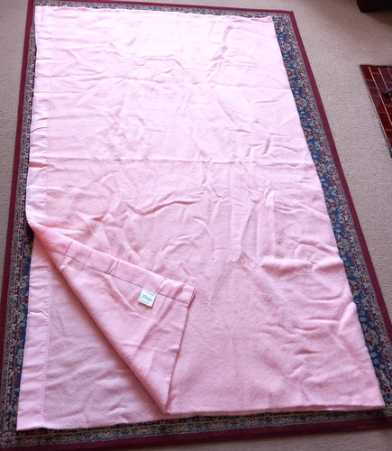 Vintage pink wool - vintage, with