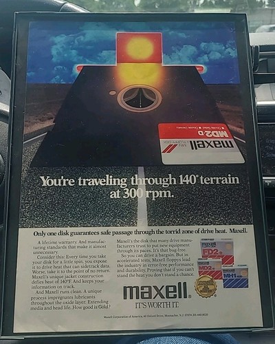 Maxell floppy computer - computer, disk