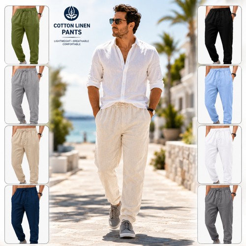 Mens cotton linen - mens,