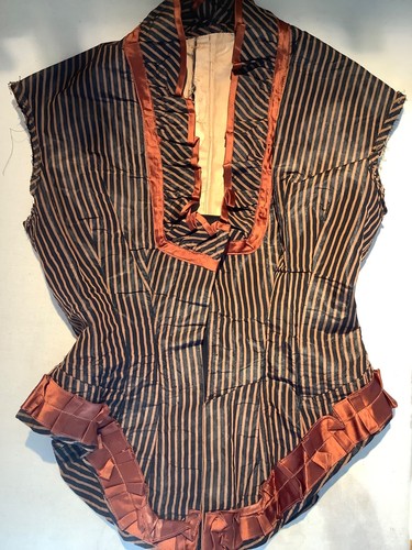 Victorian bodice silk bustle - bodice,