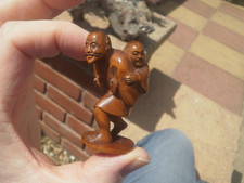 Hand carved wood netsuke - 1a..,