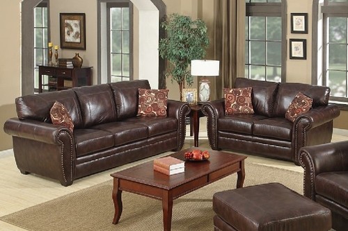 Brown traditional leather - leather, 3