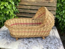 Vintage rocking wicker doll - wicker, doll's