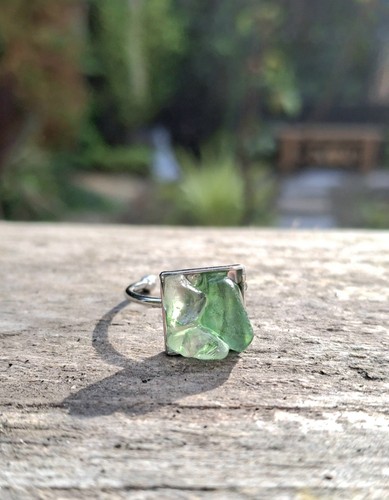 Irish sea glass ring stainless - irish,