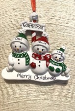 Personalised Snowman Family of