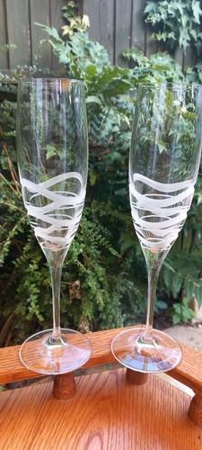 Champagne flutes pair - champagne,