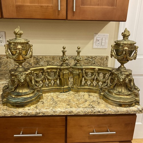 Antique gilt bronze lion - gilt,