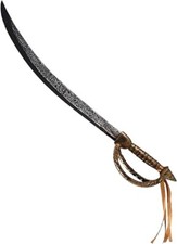 Deluxe Pirate Plastic Sword 67.5cm - Kids & Adults Costume Accessory