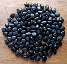 Black Tourmaline Tumble Stone 15-20mm Polished Tourmaline Crystal x 1 Piece