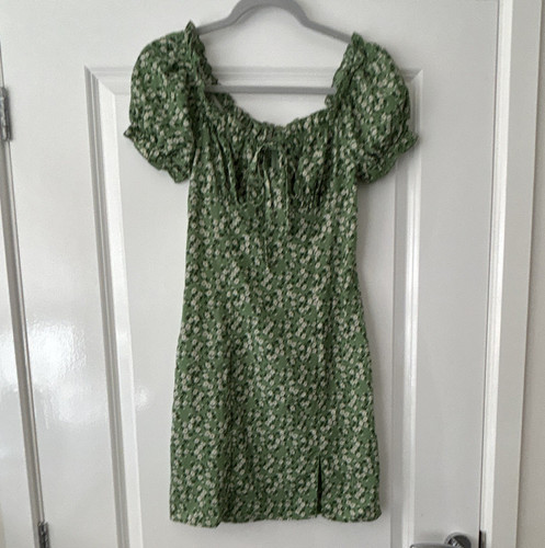 Shein green white - shein, floral