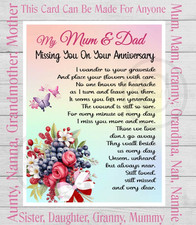 Memorial Graveside Card