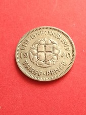 1940 silver threepence