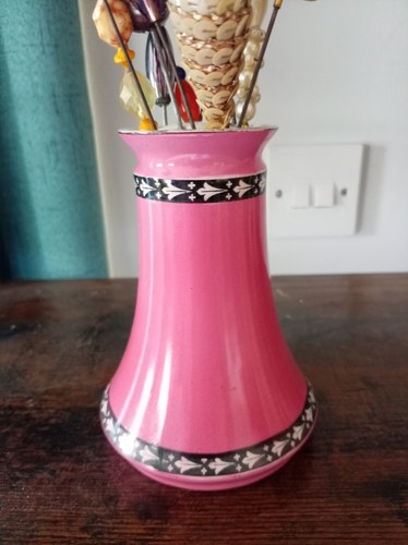 Victorian hatpin holder with - hatpin,