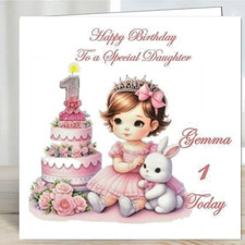 personalised Birthday Card 1st