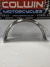 NORTON COMMANDO FRONT MUDGUARD FENDER UNDRILLED STAINLESS STEEL