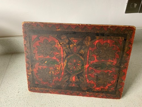 Antique vintage wooden painted - wooden,