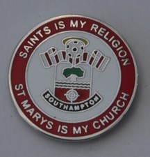 Southampton Saints is my Religion Pin Badge